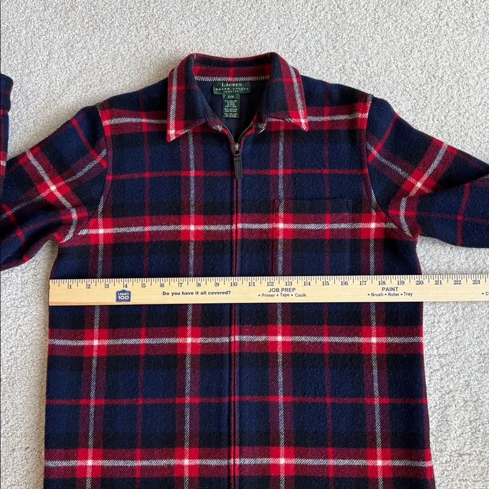Ralph Lauren Navy & Red Plaid Zip-Front Jacket - Picture 6 of 12